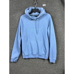 Alphalete Hoodie Sweatshirt Mens Size M Blue Long Sleeve Athleisure Casual